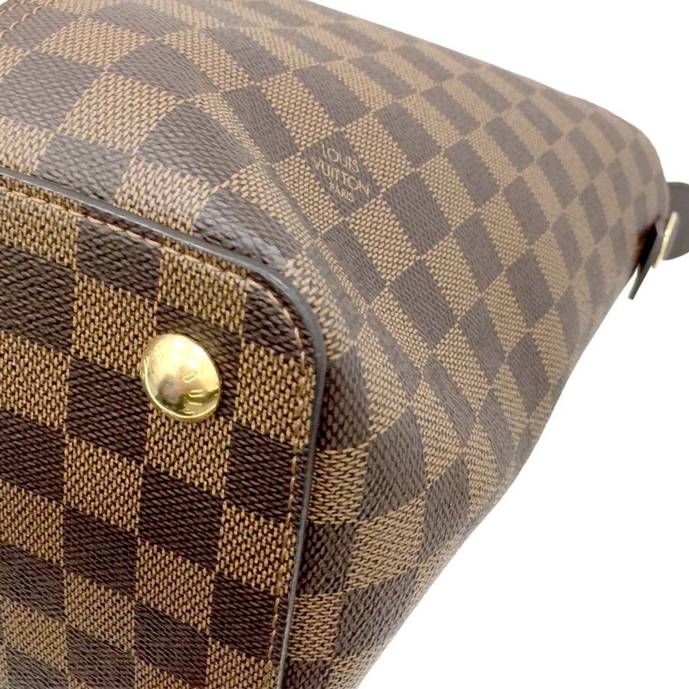 Louis Vuitton Bag Damier Shoulder Jersey Tote Brown Cream - Picture 7 of 10